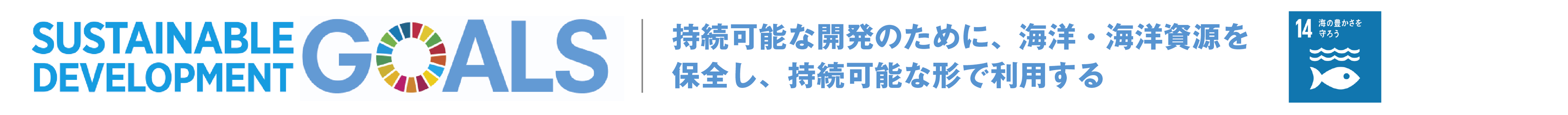 SDGs 持続可能な開発のために、海や海の資源を守り、持続可能な方法で使用する